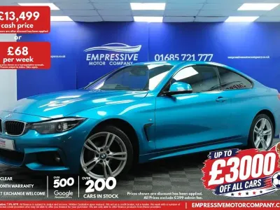 Used BMW 420 M Sport 184 HP (135 kW) 2018 Blue Coupe