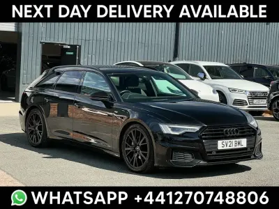 Used Audi A6 Black Edition 204 HP (150 kW) 2021 Black Estate