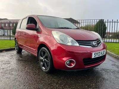 Used Nissan Note N-TEC 88 HP (64 kW) 2013 Red Hatchback