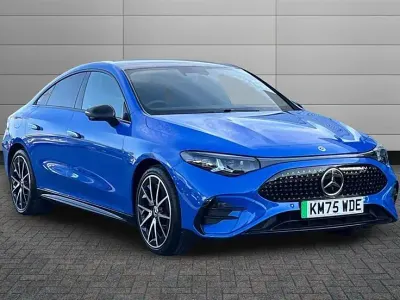 Used Mercedes CLA 250+ AMG line 200 kW (272 HP) 2025 Sapphire blue Sedan