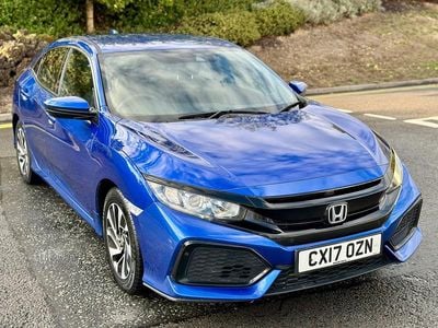 Blue Used 2017 Honda Civic SE Hatchback | £7,490 (Good price)