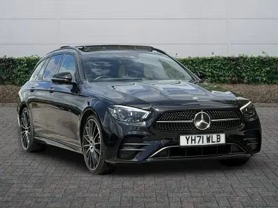 Used Mercedes E220 AMG line 2021 Black Estate