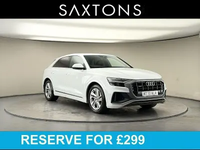 Used Audi Q8 S-Line 286 HP (210 kW) 2020 Glacier white SUV