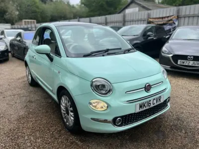 Used Fiat 500 Lounge 69 HP (50 kW) 2016 Green Hatchback