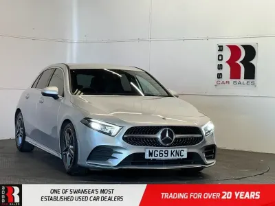 Used Mercedes A180 AMG line 116 HP (85 kW) 2019 Silver Hatchback