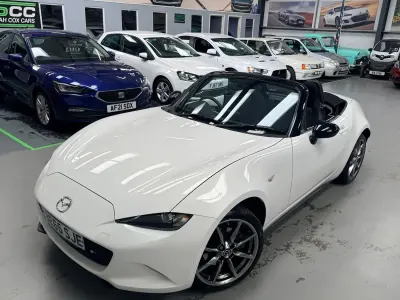 Used Mazda MX5 160 HP (117 kW) 2015 White Cabriolet