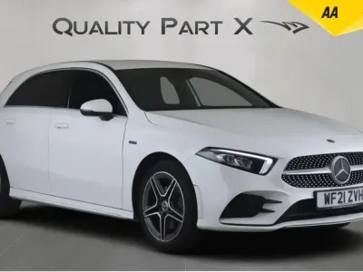 Used Mercedes A250 AMG line 2021 White Hatchback