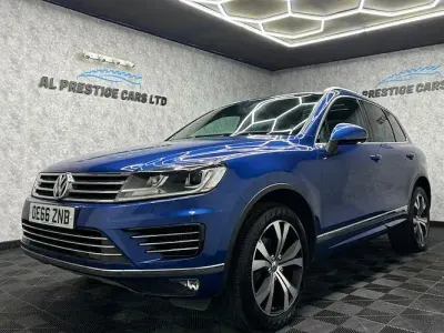 Used VW Touareg R-line 262 HP (192 kW) 2017 Blue SUV