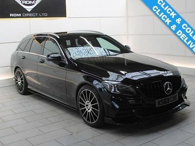 Second-hand Mercedes C300 AMG line 245 CP (180 kW) 2019 Negru Break