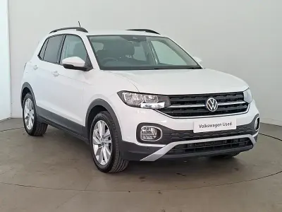 Used VW T-Cross Active 110 HP (80 kW) 2021 White SUV