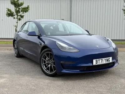 Used Tesla Model 3 Long Range AWD 366 kW (498 HP) 2021 Blue Sedan