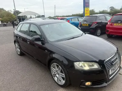 Used Audi A3 S-Line 167 HP (122 kW) 2009 Black Hatchback