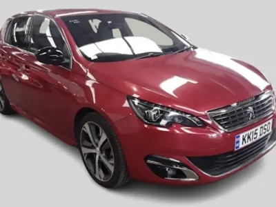 Used Peugeot 308 GT-line 130 HP (95 kW) 2015 Red Hatchback