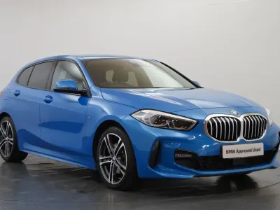 Used BMW 118 M Sport 136 HP (100 kW) 2021 Blue Hatchback