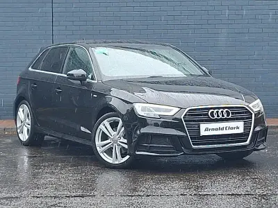 Used Audi A3 S-Line 150 HP (110 kW) 2019 Black Sedan