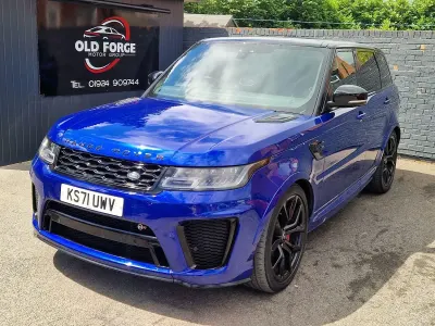 Used Land Rover Range Rover Sport SVR 566 HP (416 kW) 2022 Blue SUV