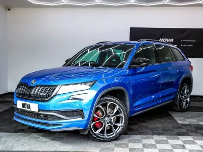 Used Skoda Kodiaq vRS 239 HP (175 kW) 2019 Blue SUV