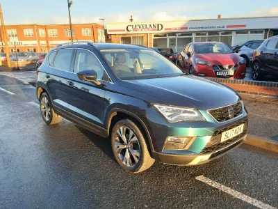 Usado Seat Ateca Ecomotive 115 HP (84 kW) 2017 Azul SUV