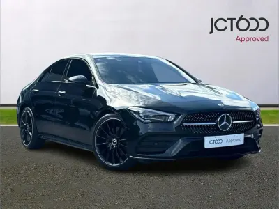 Used Mercedes CLA220 AMG Line Premium Plus 187 HP (137 kW) 2023 Black Coupe
