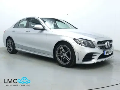 Used Mercedes C200 AMG line 2019 Silver Sedan
