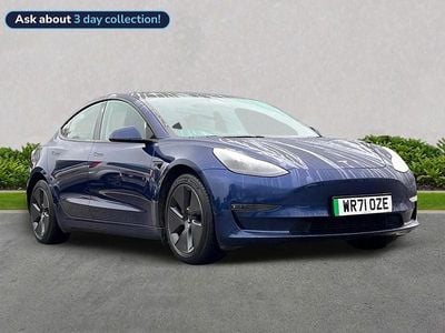 Blue Used 2021 Tesla Model 3 Sedan | £16,699 (Fair price)