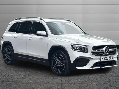 Used Mercedes GLB200 AMG Line Premium 163 HP (119 kW) 2023 Digital white SUV