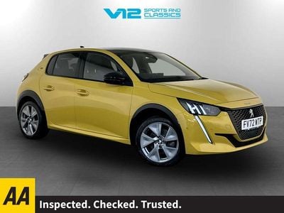 Used Peugeot e-208 GT 100 kW (136 HP) 2023 Yellow Hatchback