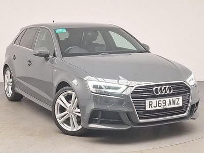 Used Audi A3 S-Line 150 HP (110 kW) 2019 Grey Sedan