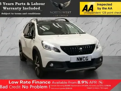 Used Peugeot 2008 GT-line 110 HP (80 kW) 2016 White SUV