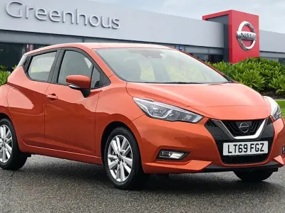 Used Nissan Micra Acenta 2019 Orange Hatchback