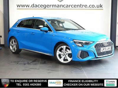 Used Audi A3 Sportback S-Line 150 HP (110 kW) 2020 Blue Hatchback
