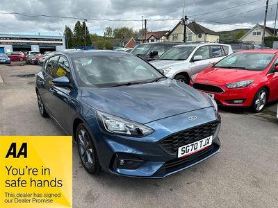 Begagnad Ford Focus ST-Line 120 HK (88 kW) 2020 Blå Halvkombi