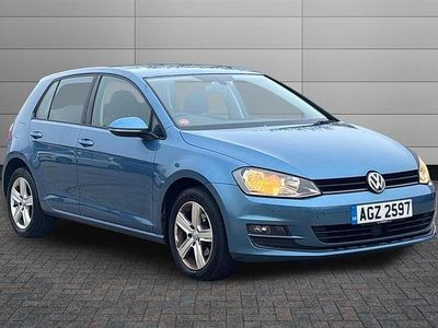 Used VW Golf VII Match 105 HP (77 kW) 2015 Blue Hatchback