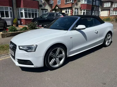 Used Audi A5 Cabriolet S-Line 2014 White Cabriolet