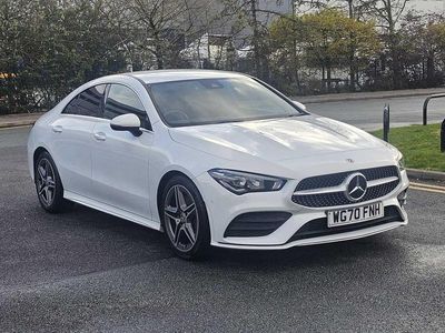 Used Mercedes CLA200 AMG line 2020 White Coupe