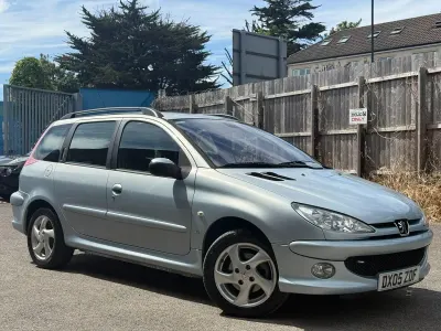 Used Peugeot 206 109 HP (80 kW) 2005 Silver Estate
