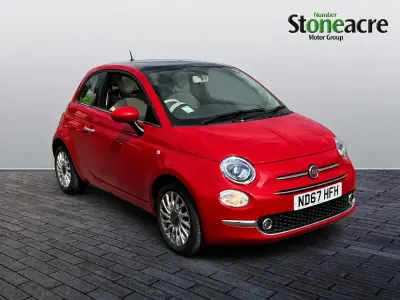 Used Fiat 500 Lounge 69 HP (50 kW) 2017 Red Hatchback
