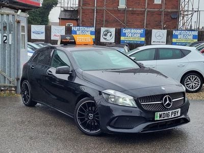 Used Mercedes A200 AMG line 2016 Black Hatchback