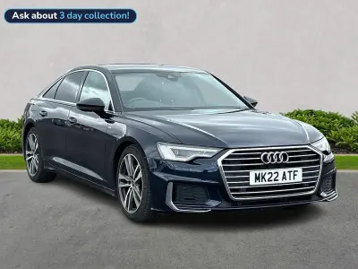 Used Audi A6 S-Line 204 HP (150 kW) 2022 Blue Sedan