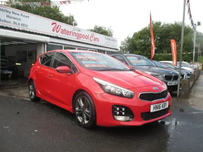 Used Kia Ceed GT-Line 118 HP (86 kW) 2016 Red Hatchback