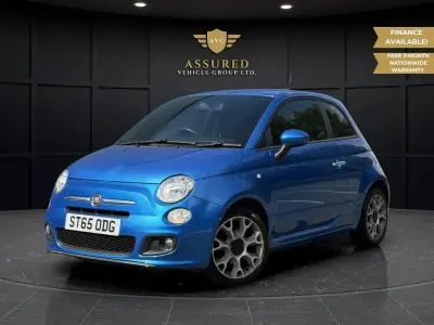 Used Fiat 500 S 69 HP (50 kW) 2015 Blue Hatchback