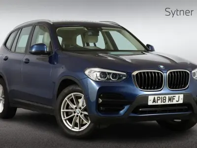Used BMW X3 Comfort Edition 184 HP (135 kW) 2018 Phytonic blue metallic paint SUV