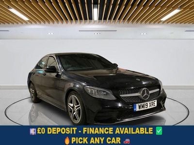 Black Used 2019 Mercedes C200 AMG line Sedan | £17,749 (Good price)