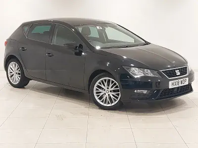 Used Seat Leon SE Dynamic 115 HP (84 kW) 2018 Black Hatchback