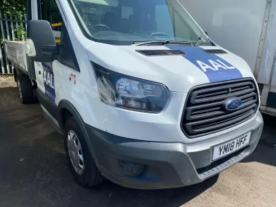 Used Ford Transit 130 HP (95 kW) 2018 White Cabriolet