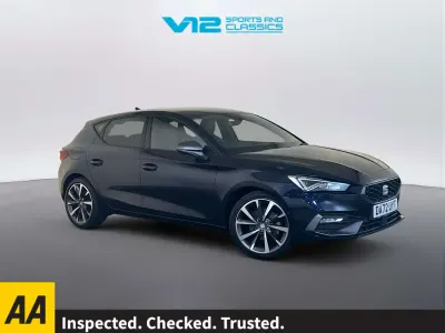 Usado Seat Leon FR Sport 131 HP (96 kW) 2022 Azul Citadino