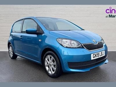 Used Skoda Citigo SE 60 HP (44 kW) 2019 Crystal blue metallic Hatchback