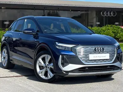 Used Audi Q4 e-tron S-Line 150 kW (204 HP) 2023 Blue SUV