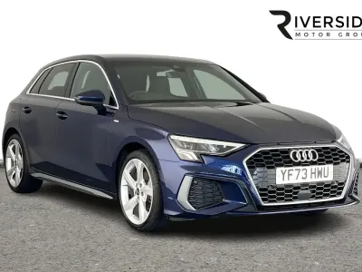 Used Audi A3 Sportback S-Line 150 HP (110 kW) 2023 Blue Hatchback