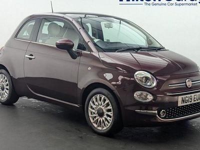 Red Used 2019 Fiat 500 Lounge Hatchback | £7,650 (Fair price)